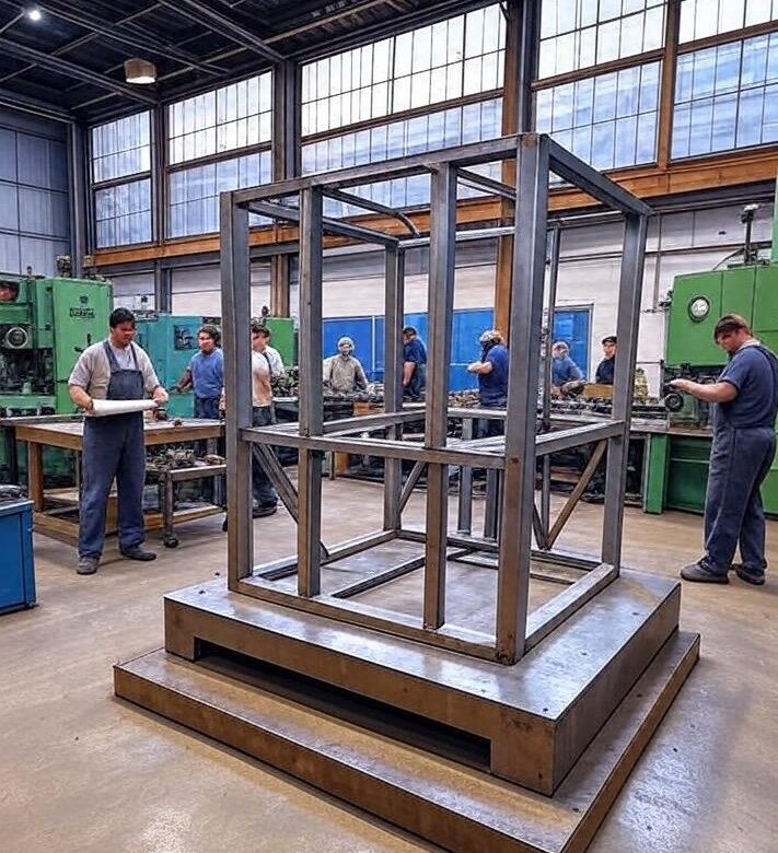 Hidden costs in metal fabrication illustrated with logistics challenges and downtime in an industrial setting at Morshedi Building Metal Products Manufacturing LLC, GCC region